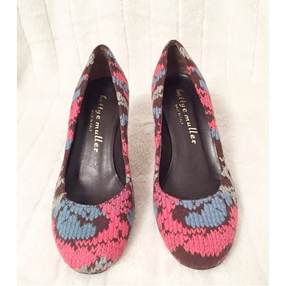 🎨 Artisan Italian Wool Tapestry Pumps – Rare Bettye Muller – EU 37 - Picture 3 of 8